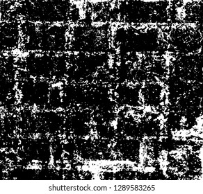 Grunge is black and white. Monochrome vector texture