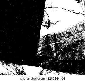 Grunge is black and white. Monochrome vector texture