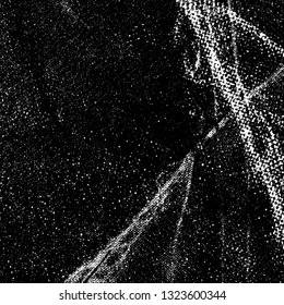 Grunge is black and white. Monochrome vector background. Dirty paint strokes. Dark texture of the old surface. Wall in spots, scuffs
