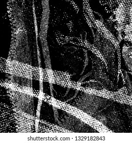 Grunge is black and white. Monochrome vector background. Dirty paint strokes. Dark texture of the old surface. Wall in spots, scuffs