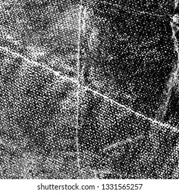 Grunge is black and white. Monochrome vector background. Dirty paint strokes. Dark texture of the old surface. Wall in spots, scuffs