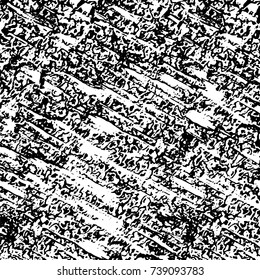 Grunge black white. Monochrome vector texture. The pattern of ink stains, cracks, fading. Overlay aged grainy messy template. Renovate wall scratched backdrop