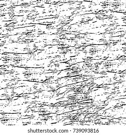 Grunge black white. Monochrome vector texture. The pattern of ink stains, cracks, fading. Overlay aged grainy messy template. Renovate wall scratched backdrop