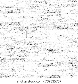 Grunge black white. Monochrome vector texture. The pattern of ink stains, cracks, fading. Overlay aged grainy messy template. Renovate wall scratched backdrop