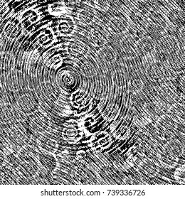 Grunge black white. Monochrome vector texture. The pattern of ink stains, cracks, fading. Overlay aged grainy messy template. Renovate wall scratched backdrop