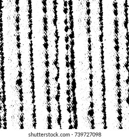 Grunge black white. Monochrome vector texture. The pattern of ink stains, cracks, fading. Overlay aged grainy messy template. Renovate wall scratched backdrop
