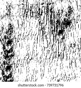Grunge black white. Monochrome vector texture. The pattern of ink stains, cracks, fading. Overlay aged grainy messy template. Renovate wall scratched backdrop