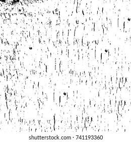 Grunge black white. Monochrome vector texture. The pattern of ink stains, cracks, fading. Overlay aged grainy messy template. Renovate wall scratched backdrop