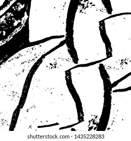 Grunge is black and white. The old surface is stained. Monochrome dirty background. The texture of the mud