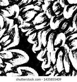 Grunge is black and white. The old surface is stained. Monochrome dirty background. The texture of the mud