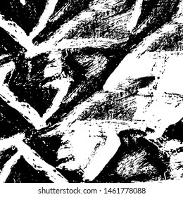 Grunge is black and white. The old surface is stained. Monochrome dirty background. The texture of the mud