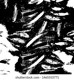 Grunge is black and white. The old surface is stained. Monochrome dirty background. The texture of the mud