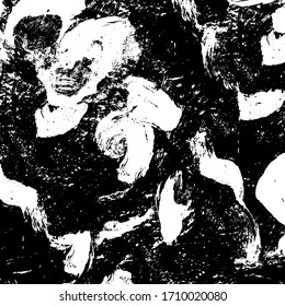 Grunge is black and white. The old surface is stained. Monochrome dirty background. The texture of the mud