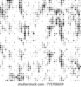 Grunge black and white pattern. Abstract monochrome vector background. Texture for print and design