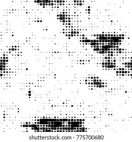 Grunge black and white pattern. Abstract monochrome vector background. Texture for print and design