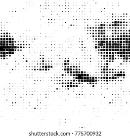 Grunge black and white pattern. Abstract monochrome vector background. Texture for print and design