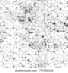 Grunge black and white pattern. Abstract monochrome vector background. Texture for print and design
