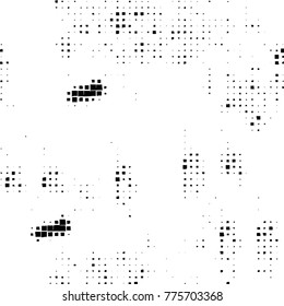 Grunge black and white pattern. Abstract monochrome vector background. Texture for print and design