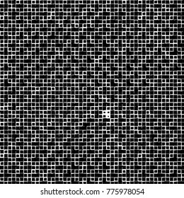 Grunge black and white pattern. Abstract monochrome vector background. Texture for print and design