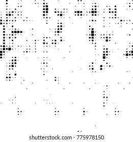 Grunge black and white pattern. Abstract monochrome vector background. Texture for print and design
