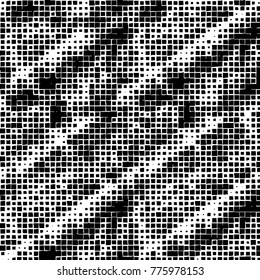 Grunge black and white pattern. Abstract monochrome vector background. Texture for print and design
