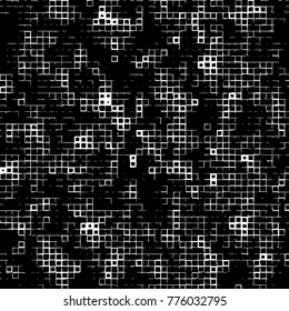 Grunge black and white pattern. Abstract monochrome vector background. Texture for print and design