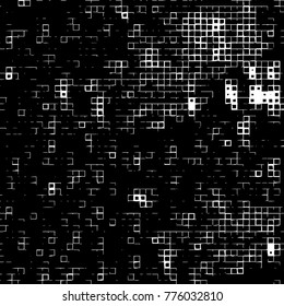Grunge black and white pattern. Abstract monochrome vector background. Texture for print and design