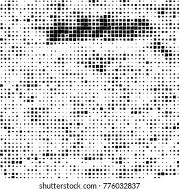 Grunge black and white pattern. Abstract monochrome vector background. Texture for print and design