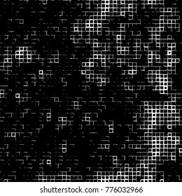 Grunge black and white pattern. Abstract monochrome vector background. Texture for print and design