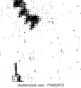 Grunge black and white pattern. Abstract monochrome vector background. Texture for print and design