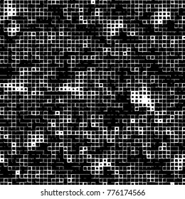 Grunge black and white pattern. Abstract monochrome vector background. Texture for print and design