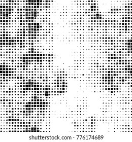 Grunge black and white pattern. Abstract monochrome vector background. Texture for print and design