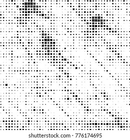 Grunge black and white pattern. Abstract monochrome vector background. Texture for print and design