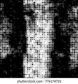 Grunge black and white pattern. Abstract monochrome vector background. Texture for print and design