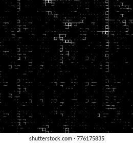 Grunge black and white pattern. Abstract monochrome vector background. Texture for print and design