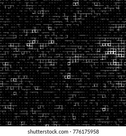 Grunge black and white pattern. Abstract monochrome vector background. Texture for print and design