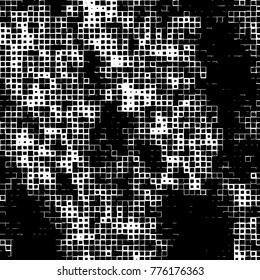 Grunge black and white pattern. Abstract monochrome vector background. Texture for print and design