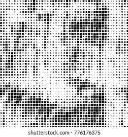 Grunge black and white pattern. Abstract monochrome vector background. Texture for print and design