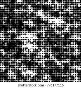 Grunge black and white pattern. Abstract monochrome vector background. Texture for print and design