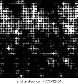 Grunge black and white pattern. Abstract monochrome vector background. Texture for print and design