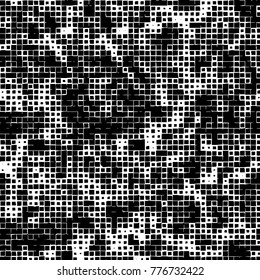 Grunge black and white pattern. Abstract monochrome vector background. Texture for print and design