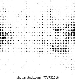 Grunge black and white pattern. Abstract monochrome vector background. Texture for print and design