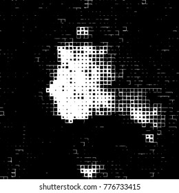 Grunge black and white pattern. Abstract monochrome vector background. Texture for print and design