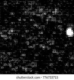 Grunge black and white pattern. Abstract monochrome vector background. Texture for print and design