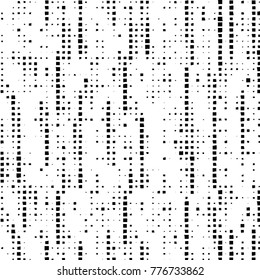 Grunge black and white pattern. Abstract monochrome vector background. Texture for print and design