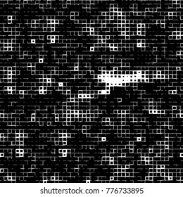 Grunge black and white pattern. Abstract monochrome vector background. Texture for print and design