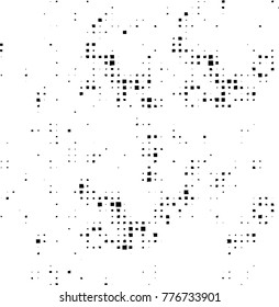Grunge black and white pattern. Abstract monochrome vector background. Texture for print and design