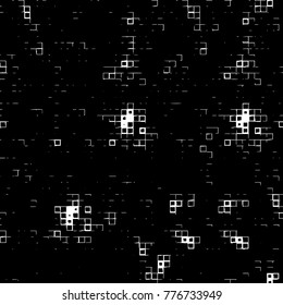 Grunge black and white pattern. Abstract monochrome vector background. Texture for print and design