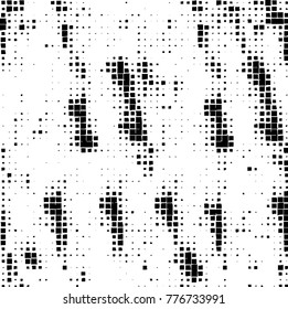 Grunge black and white pattern. Abstract monochrome vector background. Texture for print and design