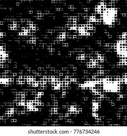 Grunge black and white pattern. Abstract monochrome vector background. Texture for print and design